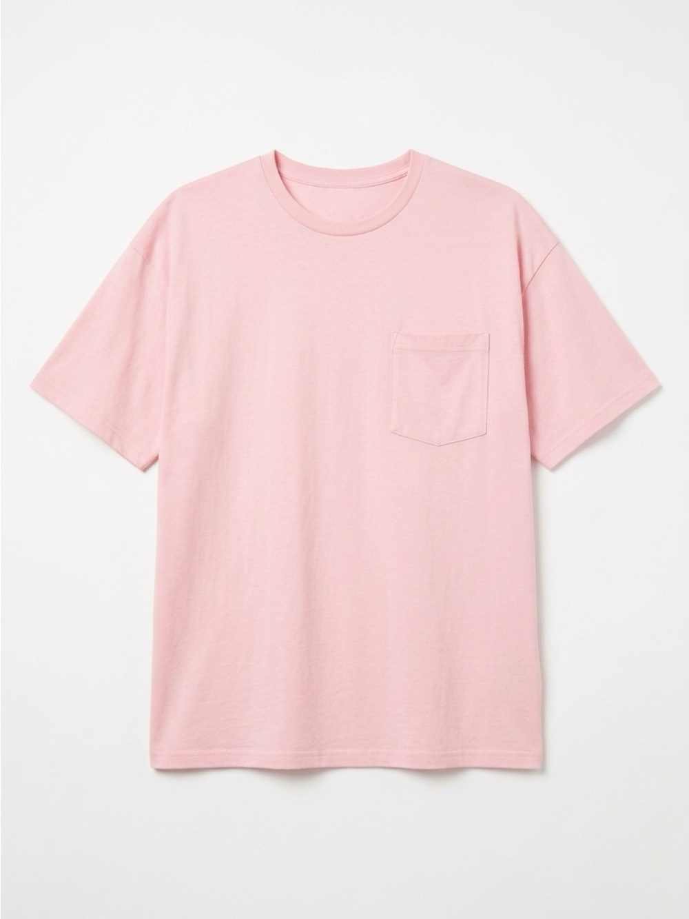 Zenana Outfitters Pink Short-Sleeve Pocket Tee